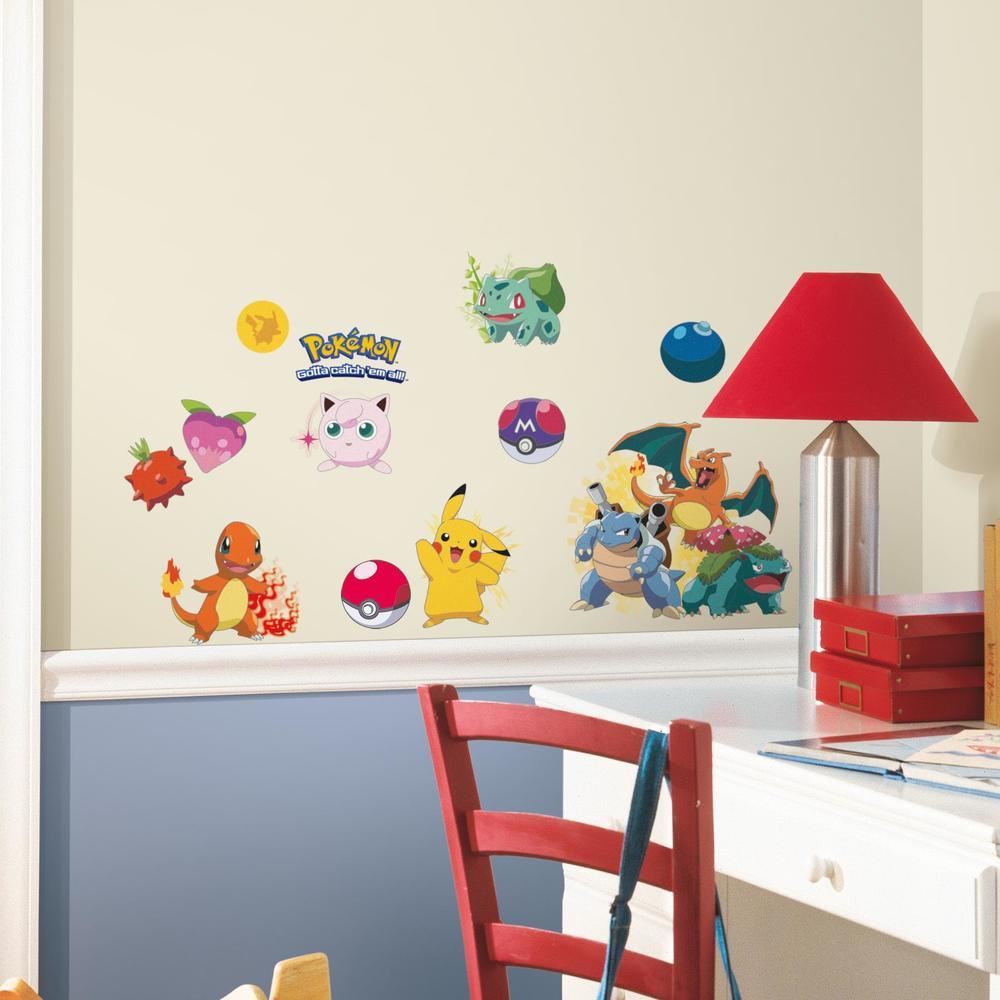 POKEMON ICONIC PEEL AND STICK WALL DECALS Peel And Stick Decals The